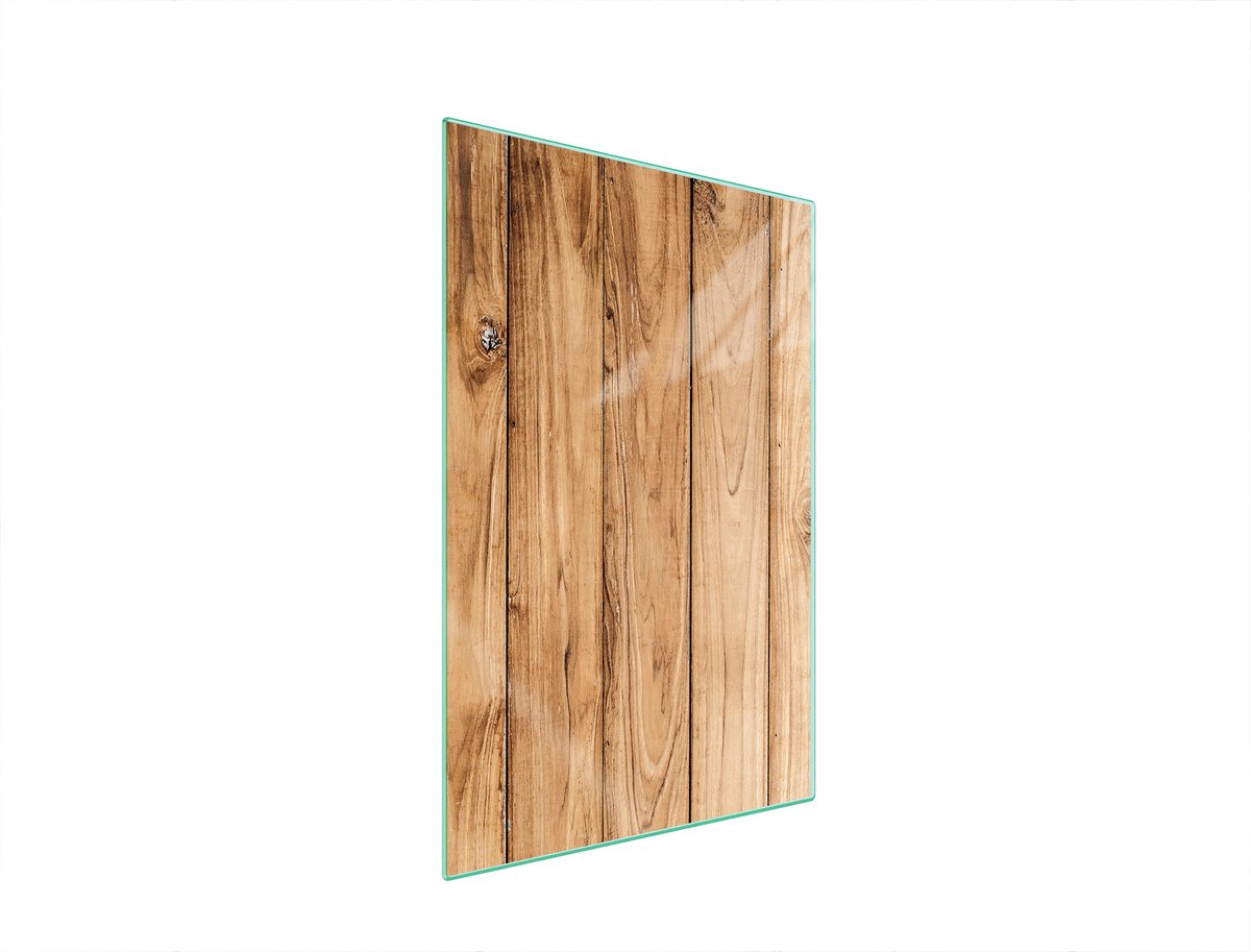 TMK ArtDeko - Snijplank - Glas - 35x52 cm - Houtmotief