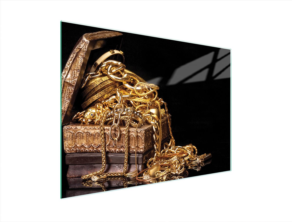 TMK ArtDeko - Snijplank - Glas - 40x30 cm - Goud