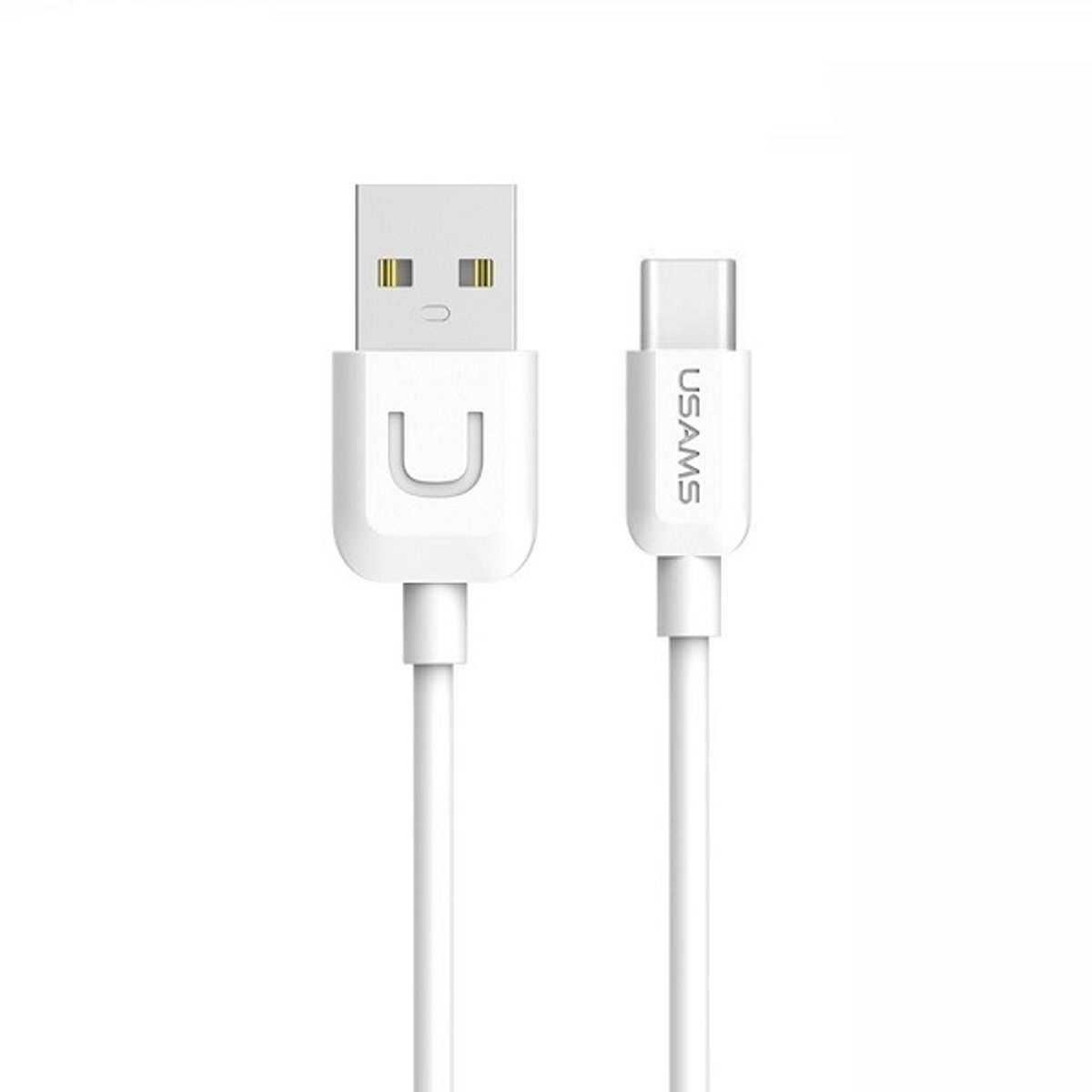 USAMS U-Turn Serie - USB-C Kabel - 1 Meter - 2A - Wit
