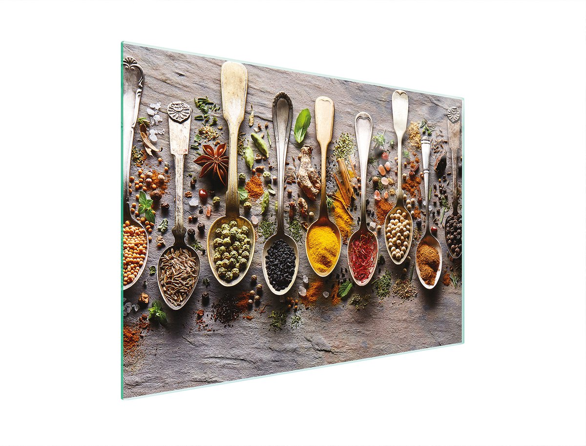 TMK ArtDeko Serie - Glazen Snijplank - 30x22 cm - Motief Prijzen - Antislip
