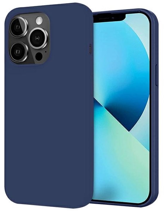 Siliconen iPhone 15 Plus hoes 6,7″ roségoud beschermhoes slank krasbestendig luxe design