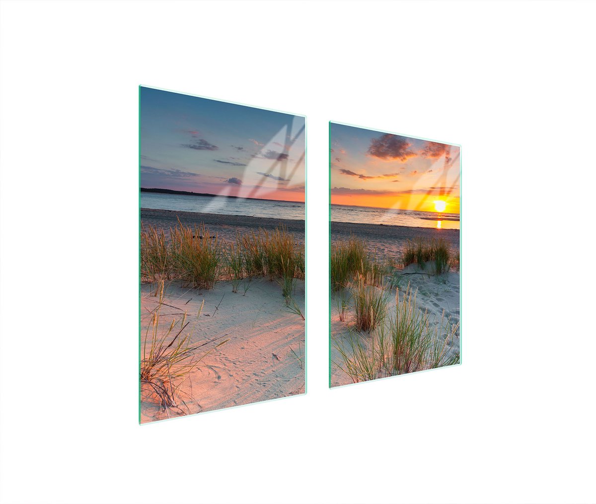 TMK ArtDeko - Snijplank - 65x52 cm - Hartglas - Plaatontwerp Plaża
