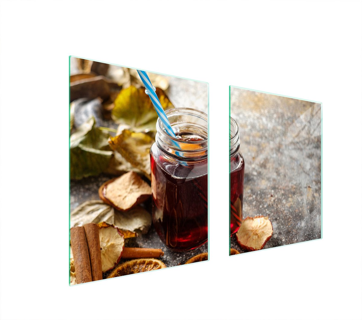 TMK ArtDeko - Glas beschermplaat - 85x52 cm - Eten - Multicolor