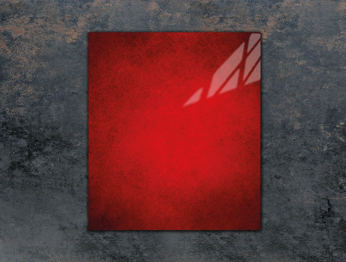 TMK ArtDeko - Snijplank - 45x52 cm - Rood - Gehard Glas