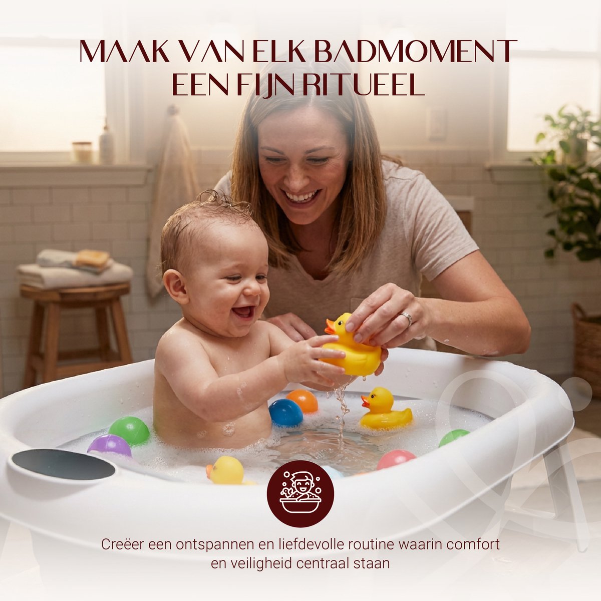 Baby Habits Badset met Thermometer - Gebruiksvriendelijk en Inklapbaar — cadeau in Cadeau-ideeën - foto 2