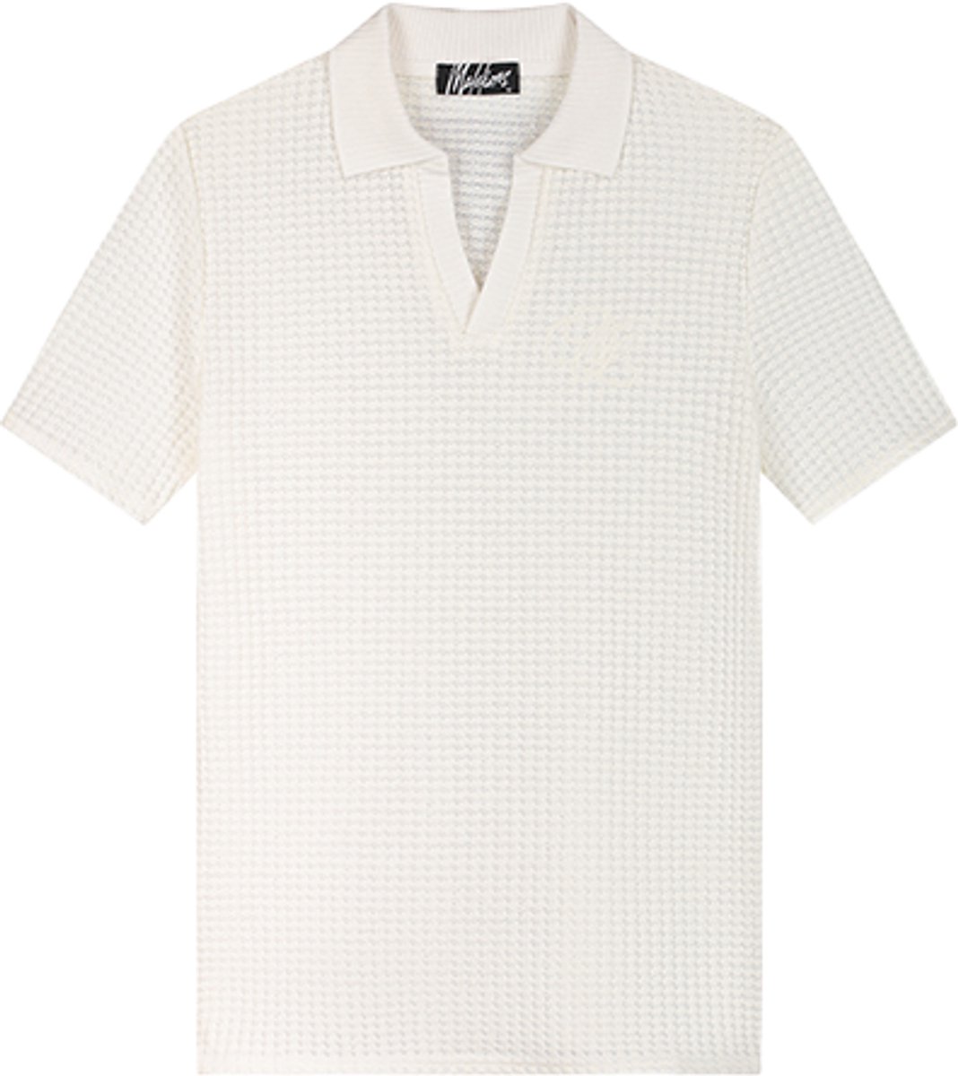 Malelions Chunky Waffle Buttonless Polo