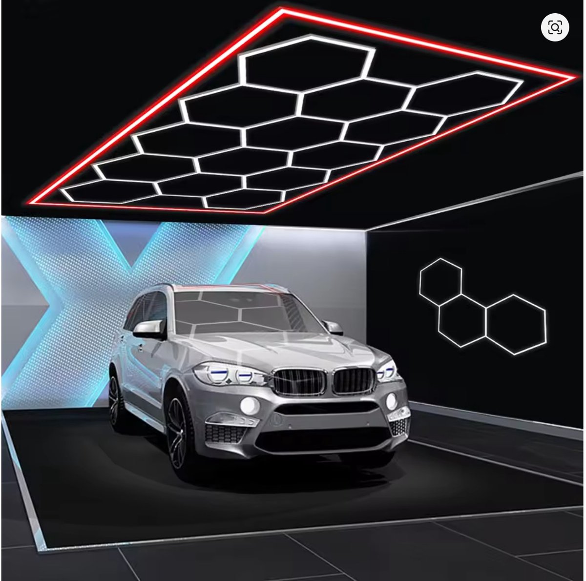 LeeuwenChoice® Hexagon Verlichting Set - 14-pack Zeshoekige LED-plafondlamp - 680W Honingraat LED-Verlichting Garagelamp