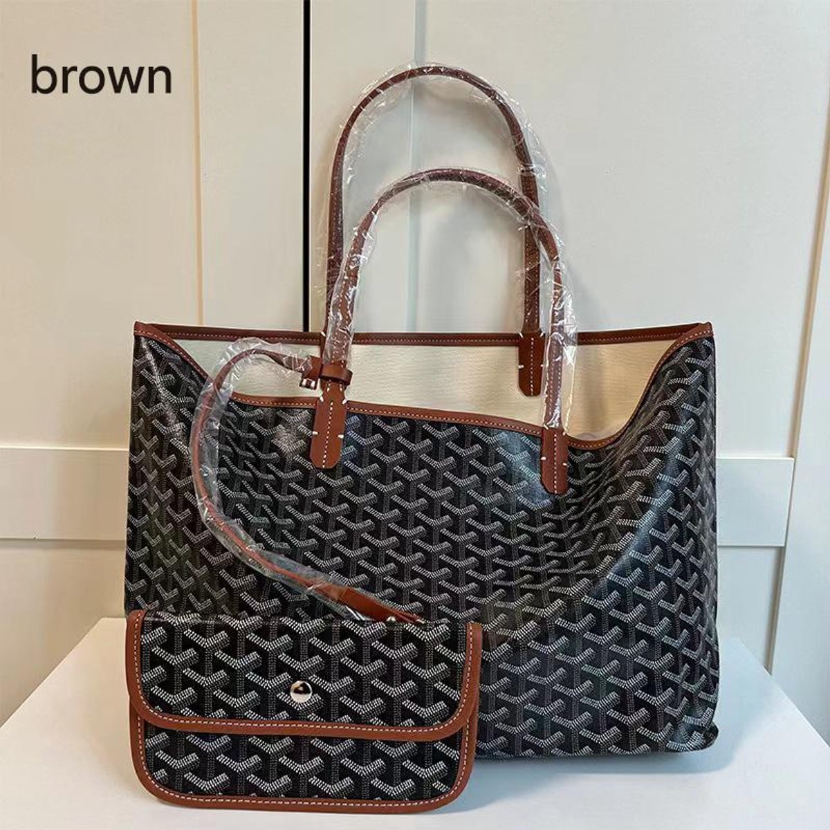 Killogood Dames Schoudertas - Handtas - Werktas - Shopper - Tote bag - Moeder- en kindpakket - Bruine M