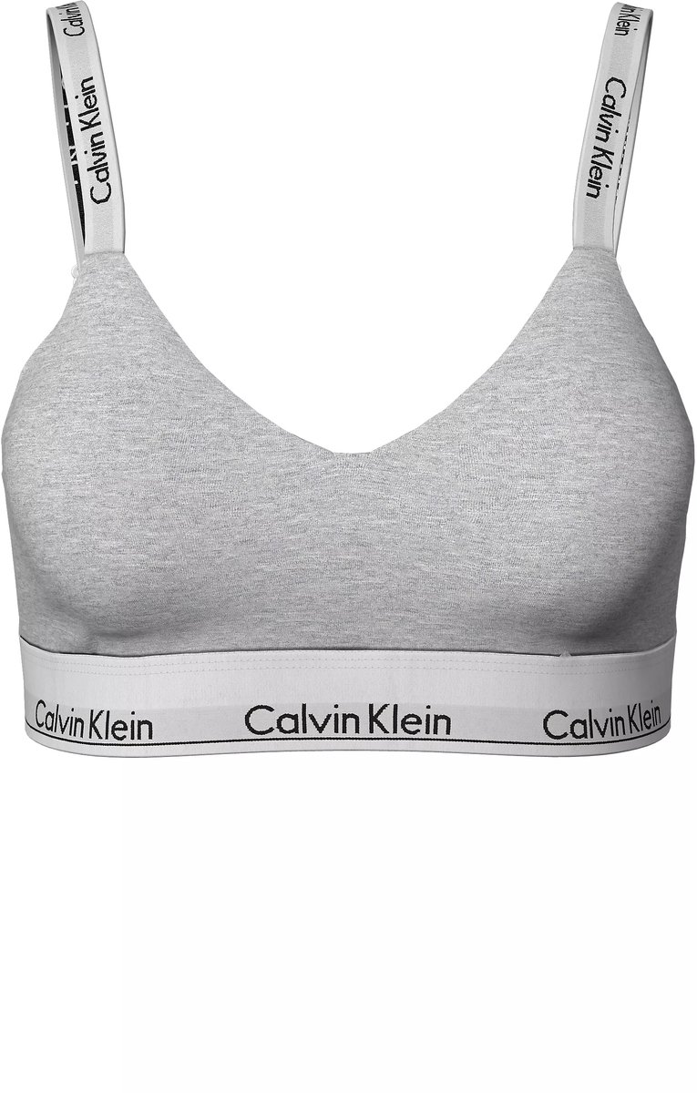 Calvin Klein CK - Bralette dames - Full cup Light lined - XS - Grijs