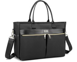 Verpleegkundige Tas - Dokterstas Werk - Medische Spullen Opslag - Laptop Vak - 42 x 30 x 15 cm - Zwart