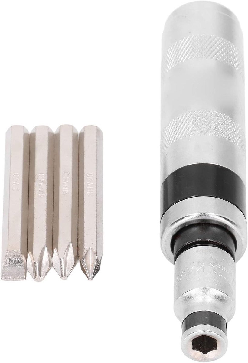 Slagschroevendraaier - Accuschroevendraaier Mobiel - Vastdraaien Schroeven - Omkeerbaar Handvat - 1/2 Inch - Zilver