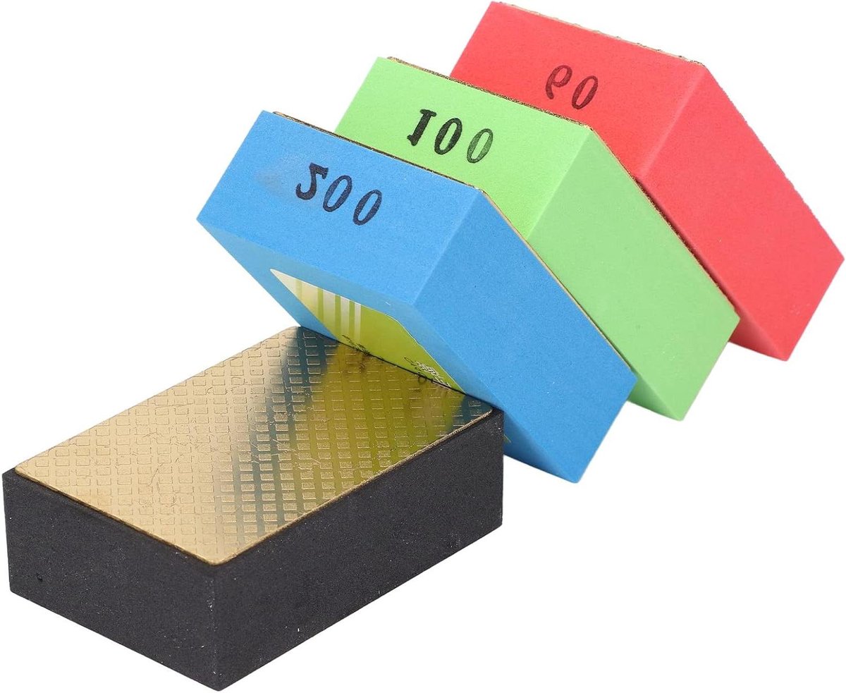 Diamanten Polijstpad Set - Schuurblok Spons - Oppervlakken Polijsten - 4 Verschillende Korrels - 14 Stuks - Willekeurig