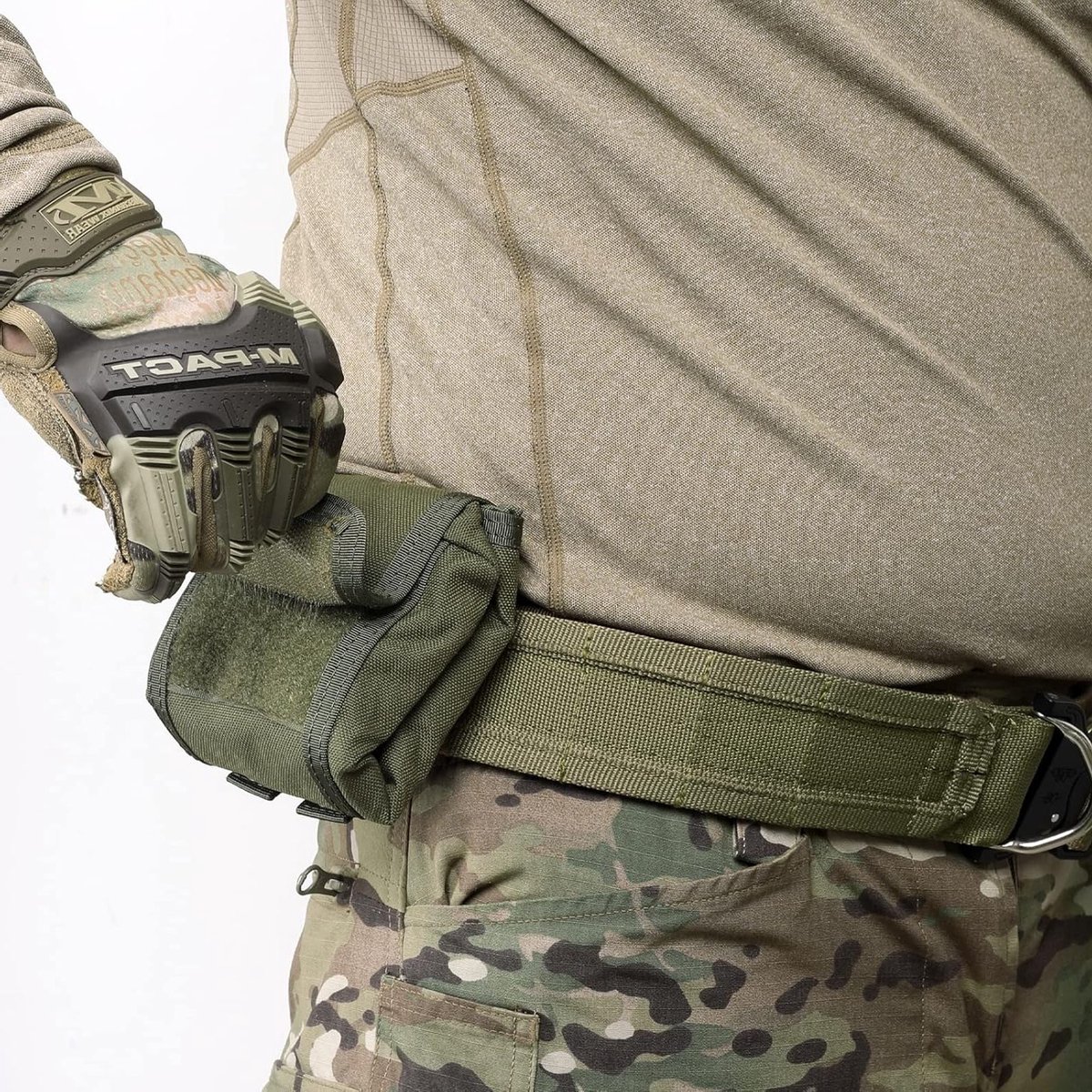 Vouwbare Molle Dump Pouch, Mag Dump Pouch voor Rugzak, Handige Utility Roll Up Heuptas met Trekkoord