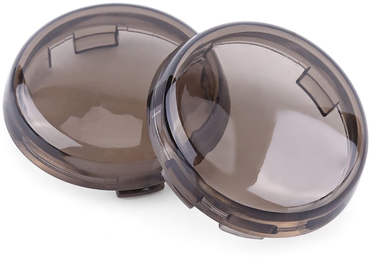 Allecto - Yctze Turn Signal Lens Set voor Motorfiets 1986-2015 - Smokey - Vervangingsaccessoire