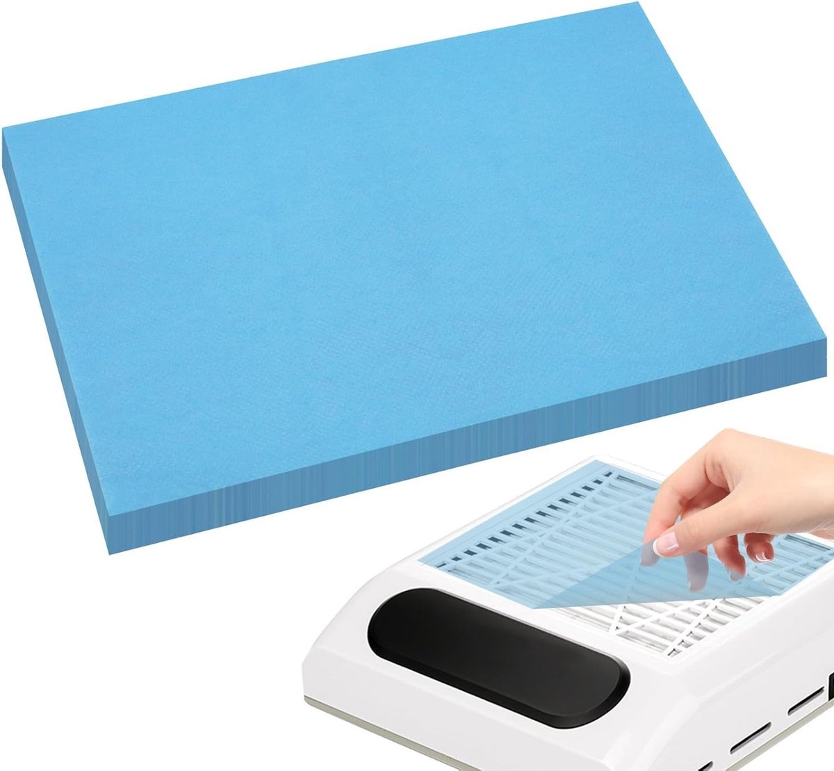 Nail Dust Collector Filters - 100 Stuks Papieren Vellen voor Nagelkunst en Stofverwijdering, Ideaal voor Professioneel Gebruik en Thuis Manicure