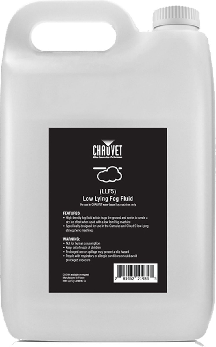 Chauvet DJ Low Level Fog Fluid 5L 1 L=4,80 - Vloeistof