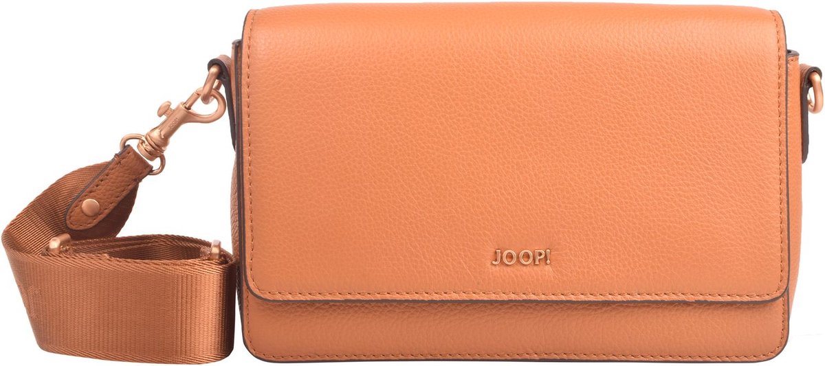 JOOP! Leren Schoudertas Avondtas Vivace Elissa Shoulderbag Brown Sugar Bruine