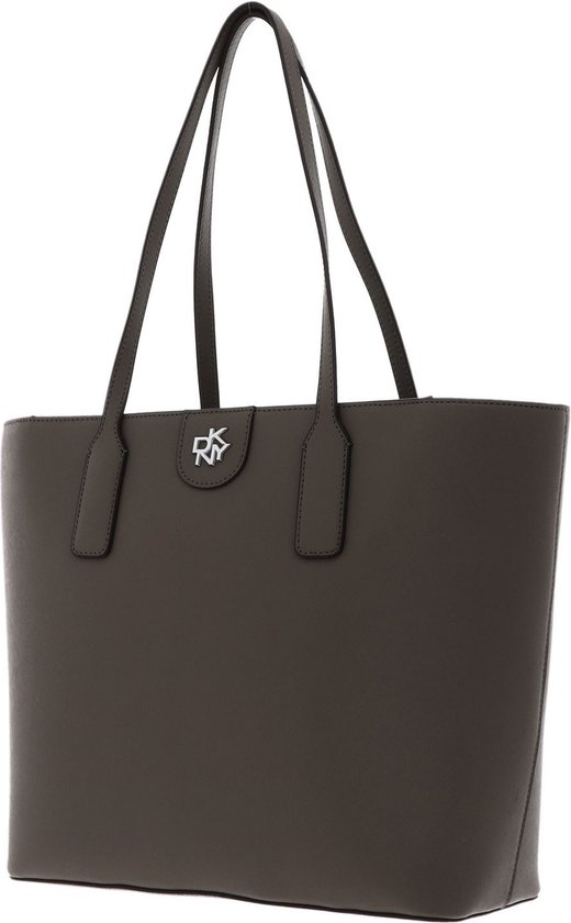 DKNY Leren Shopper Schoudertas Carol Saff Tote Bag Truffle Lichtbruin