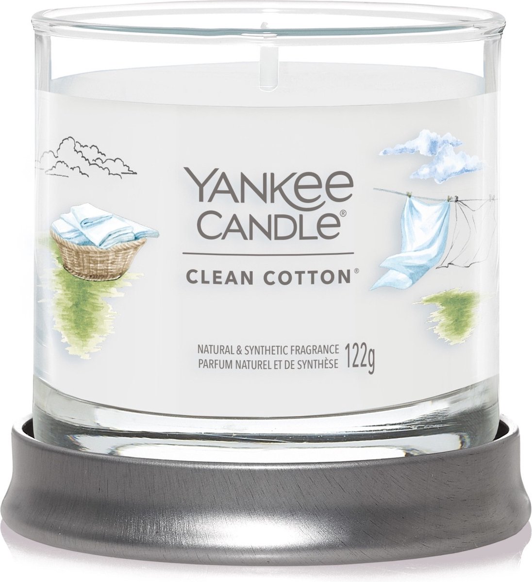 Yankee Candle YC Clean Cotton Signature Small Tumbler Wit