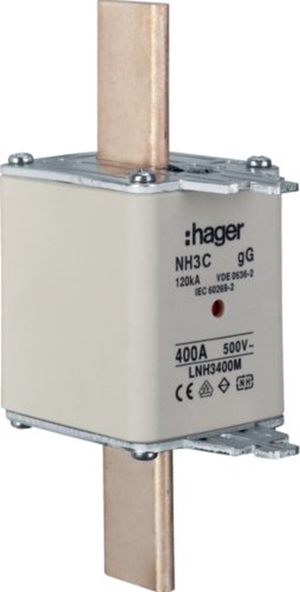 Hager LNH3400M HAG MESPAT.NH3C KTF M400A 500V per 3