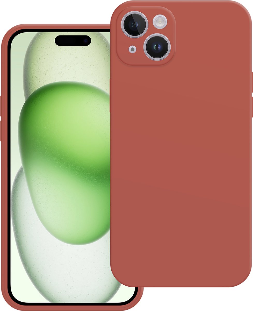 Cazy hoesje geschikt voor iPhone 15 Plus Hoesje - Color Backcover - Rood
