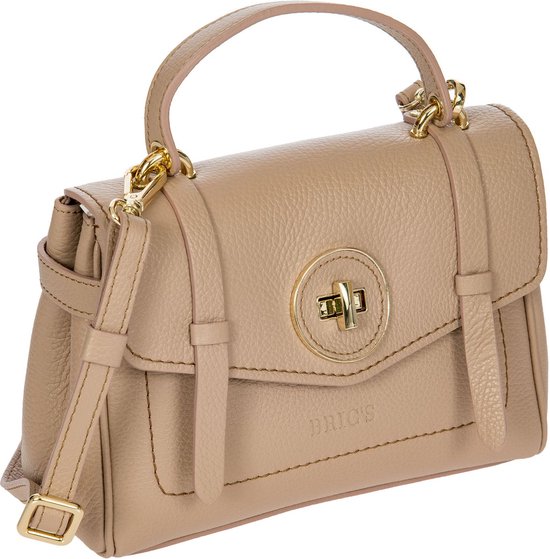 BRIC'S Leren Schoudertas Handtas Gondola Ninfea Bag Cameo Oud roze