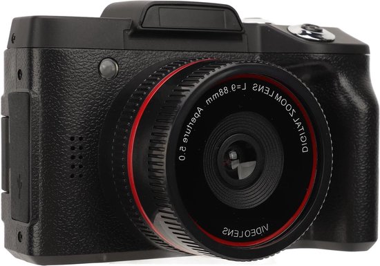 Spiegelreflexcamera met Flip-screen Display en HD 1080P Resolutie - Vlog-camera voor Filmcamera met Multifunctionaliteit - Compatibel met Statief .