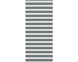 vidaXL - Zebra - rolgordijn - 105x200 - cm - stofbreedte - 100,9 - cm - donkergrijs