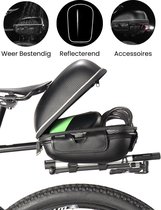 Sacoche De Selle Vélo 2-en-1 ROCKBROS - Porte-Gourde 0,7L + Pochette 0,3L, Fixation Universelle