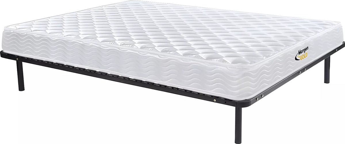 Vente-unique Set bedbodem en matras WOLKENLOS van MORGENGOLD - 160 x 200 cm L 200 cm x H 25 cm x D 160 cm