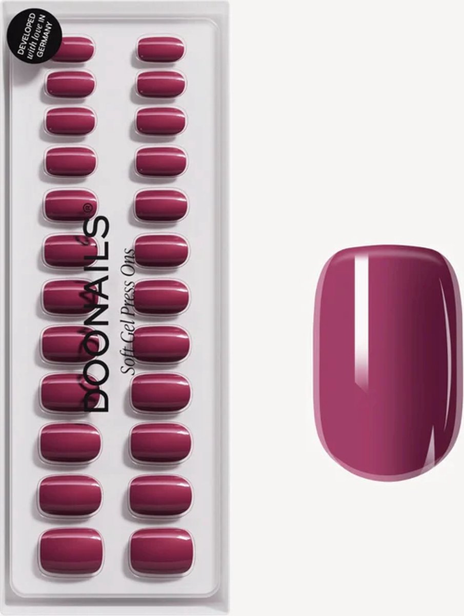 Doonails - Soft Gel Press Ons - Bubblegum Short Square