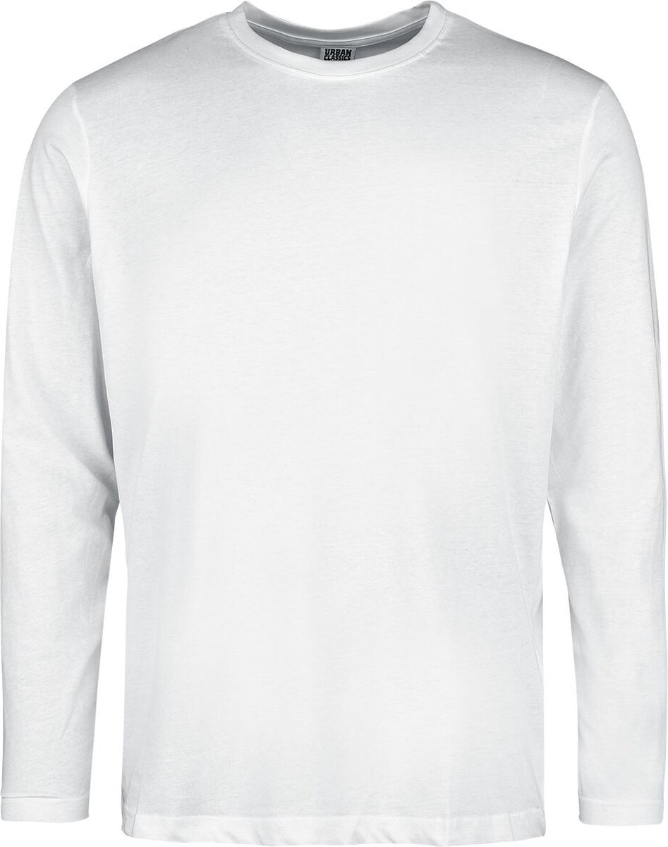 Urban Classics Basic Heren Shirt met lange mouwen – XXL Wit