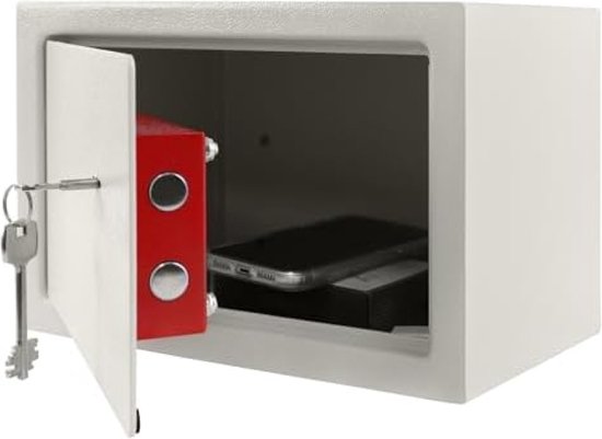 Tectake Elektronische Kluis Met Sleutel En Plank Inclusief Batterijen - Zwart Tectake Elektronische Kluis Met Sleutel En Plank Inclusief Batterijen - Zwart