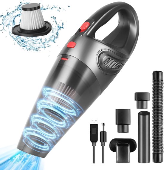 Draadloze Stofzuiger, 2500mAh Handbediend Draagbaar Draadloze Steelstofzuiger Grote Zuigkracht Lichtgewicht Steelstofzuiger voor Tapijt en Harde Vloer Haar van Huisdieren, 40min Draadloze Stofzuiger, 2500mAh Handbediend Draagbaar Draadloze Steelstofzuiger Grote Zuigkracht Lichtgewicht Steelstofzuiger voor Tapijt en Harde Vloer Haar van Huisdieren, 40min