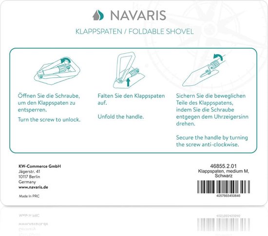Compacte Vouwbare Schep voor Kamperen en Survival - Handzaam en Lichtgewicht van Merkloos	 — afbeelding 4