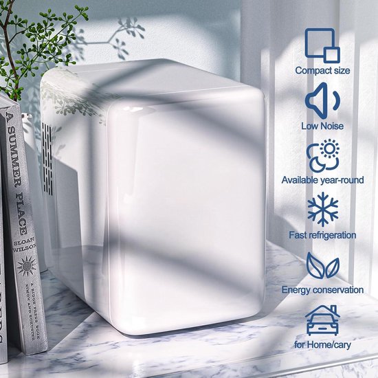 Mini Refrigerator 4L Small Fridge with Cooling-Heating Function for Car Home Bedroom - VIYSPNV — afbeelding 2