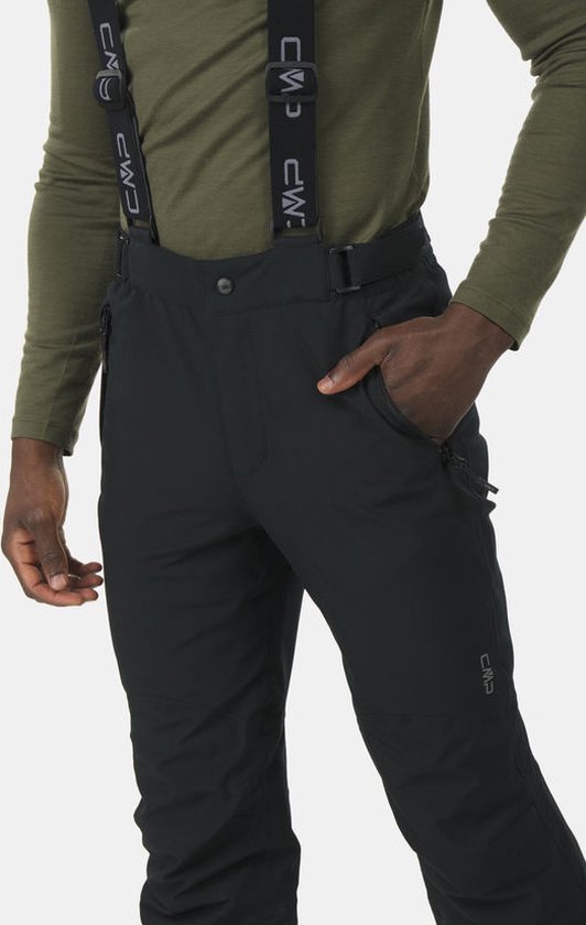 Salopette Da Sci Uomo CMP Softshell - Termica, Impermeabile, Con Bretelle Staccabili, Taglio Regular