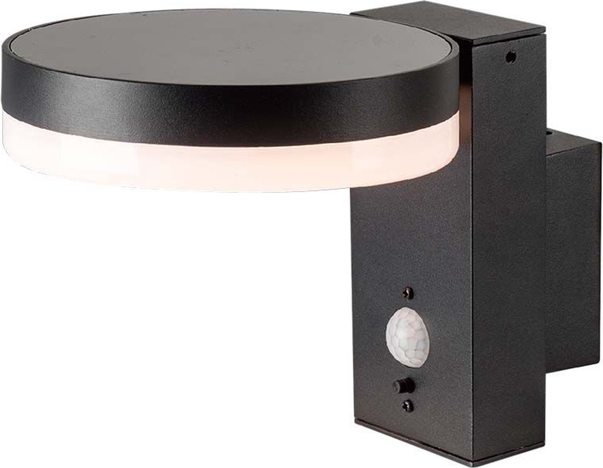 V-TAC VT-1147 Solarlampen - Wandlamp op zonne-energie - IP54 - Rond - 220 Lumen - 3000K - Modelnr: - VT-1147