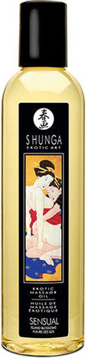 Goedkoopste Shunga - Massageolie - Sensual Island Flowers - 240 ml