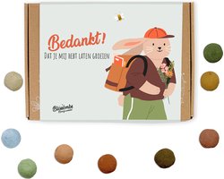 Blossombs Bloembommetjes Giftbox Small - 7 Zaadbommetjes - Bedankt! - Bos Bloemen Cadeau