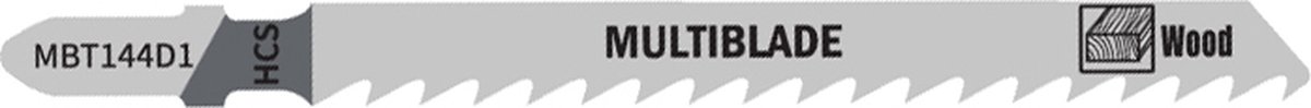 Multiblade Decoupeerzaagblad HCS MBT144D1 voor Hout 100 mm