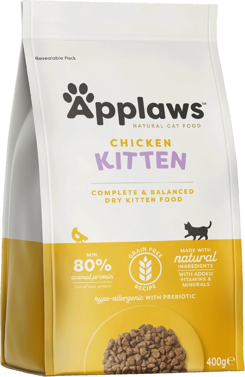 Applaws Applaws gaanvrij Kitten - Kip - Kattenvoer - 400 g