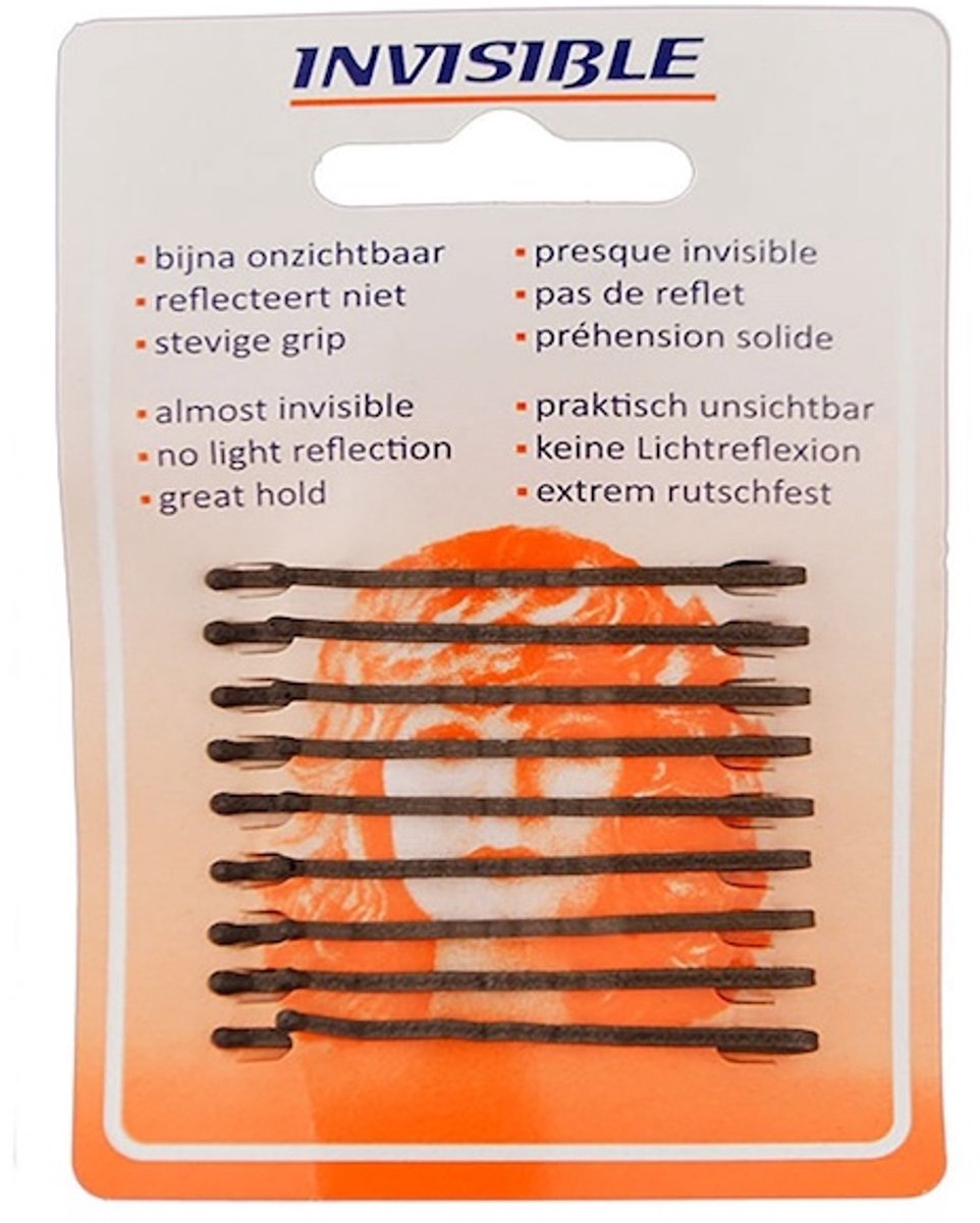 Sibel - Blend Rite Haarschuifjes - Bruin - 5,0 cm - 9 Stuks