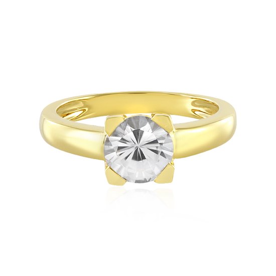 NicoWerk Zilveren damesring, spiegel van 925 sterling zilver