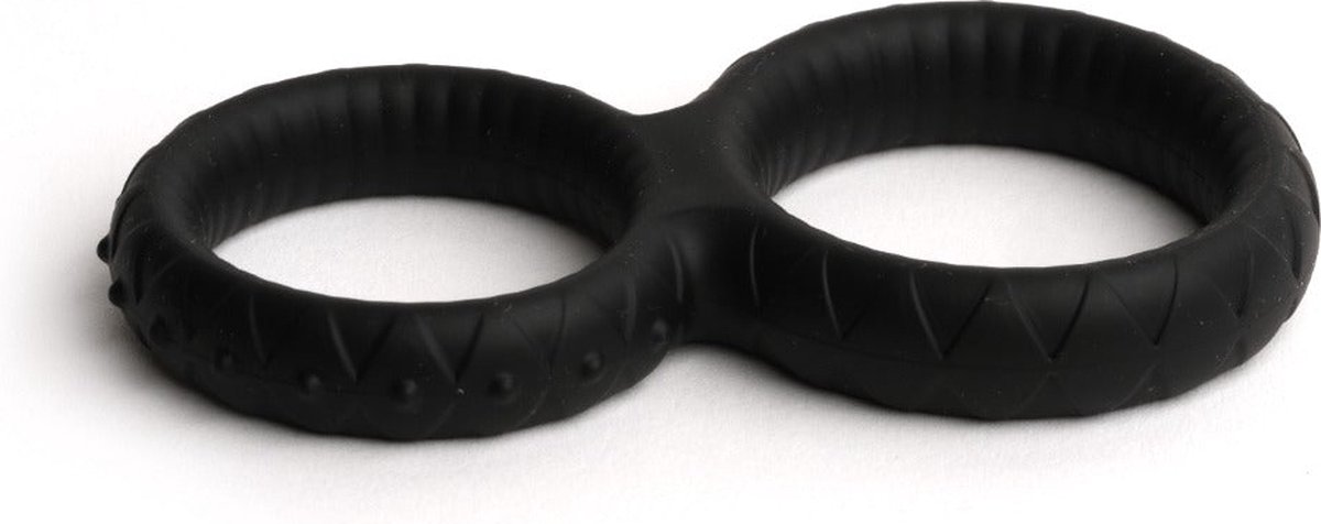 Goedkoopste Sport Fucker - Enigma Ring - Siliconen Cockring - Zwart
