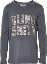 Creamie - meisjes shirt - lange mouwen - grijs - Maat 140