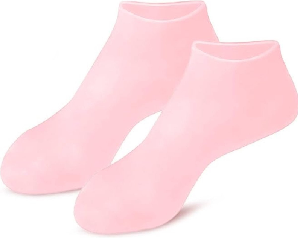 Bodybite - Siliconen Sokken - Gelsokken - Gel Sokken - Hielbeschermers Siliconen - Roze - SILIFEET