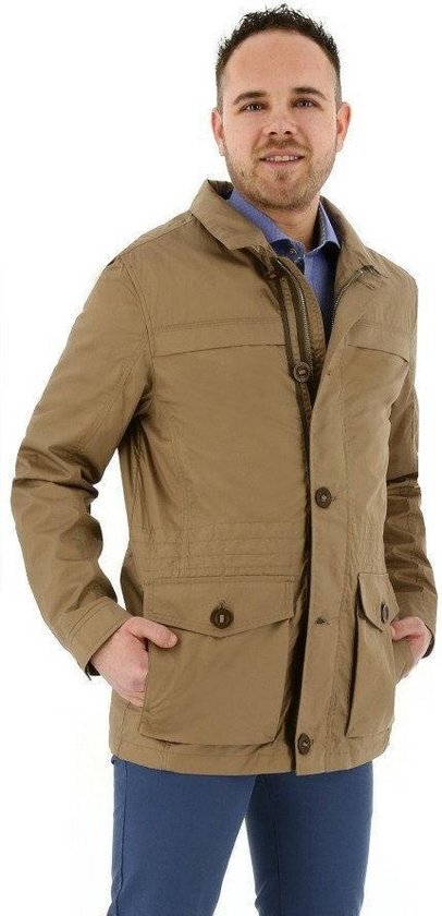 | S4 Modern Fit Heren Jas Maat EU52 S4 Jackets heren jas zand