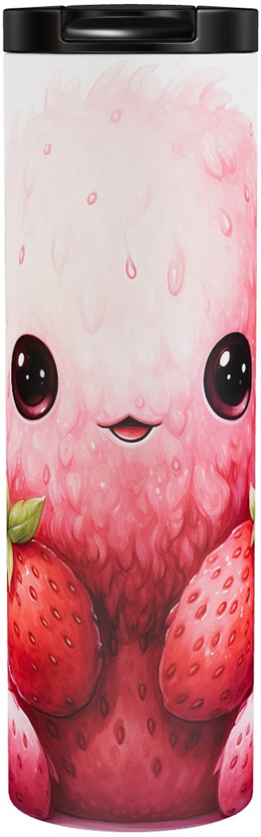 Fruit Monster Aardbei - Sitting Strawberry - Thermosbeker 500