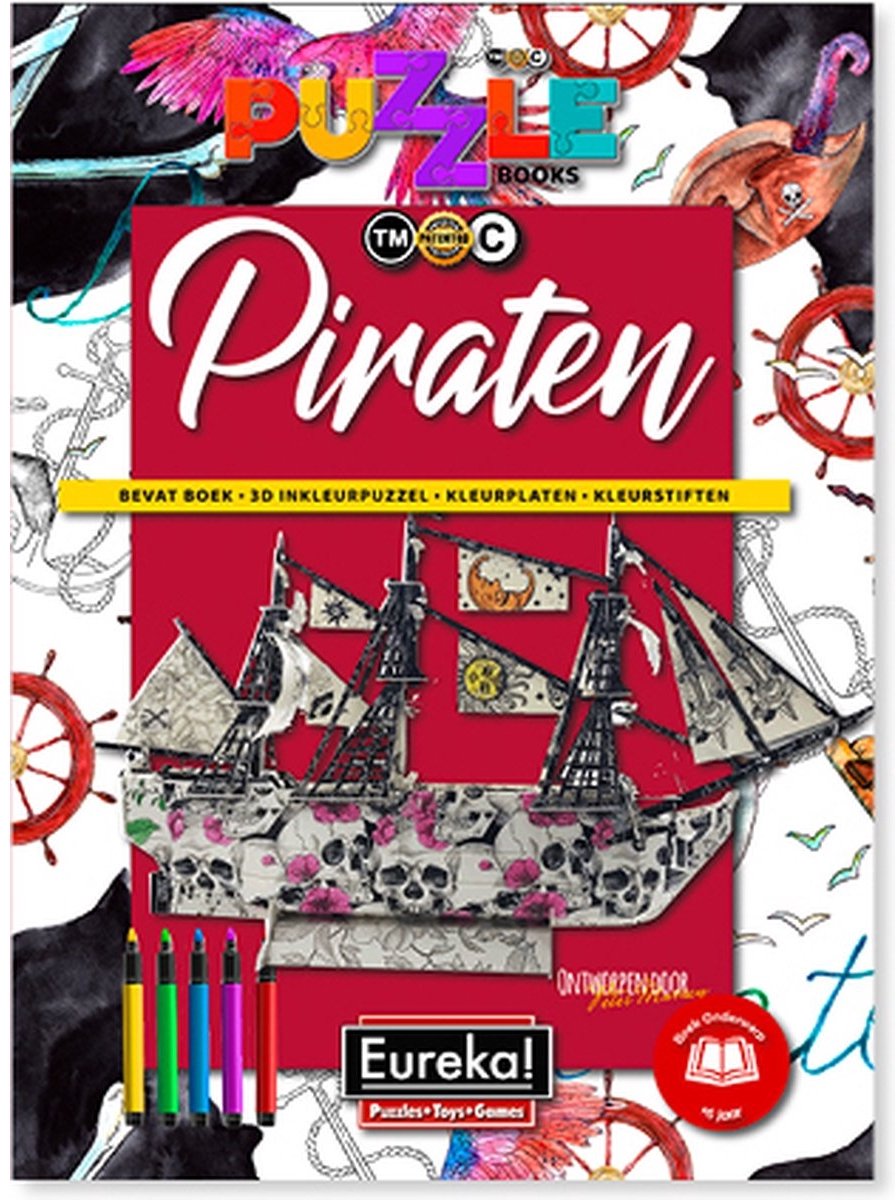 Eureka Puzzelboek Piraten